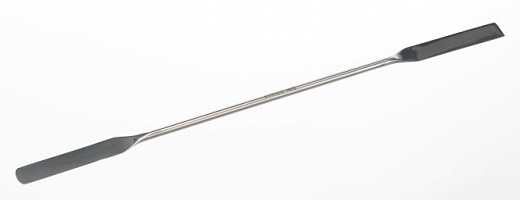 Шпатель двухсторонний, гибкий, длина 210 мм, лопатка 48×10 мм, диаметр ручки 4 мм, нержавеющая сталь