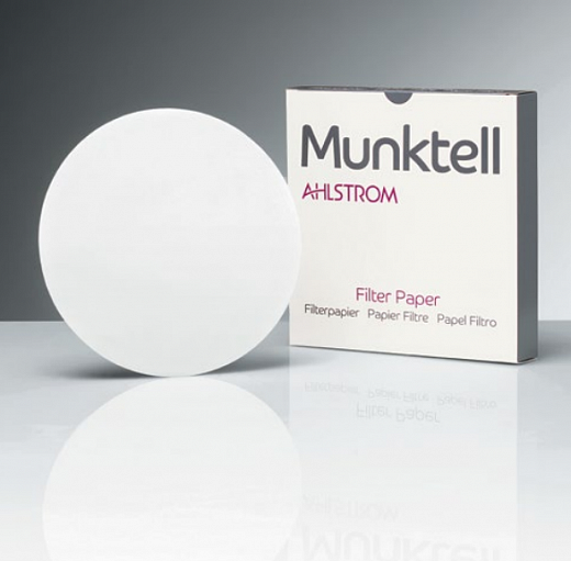 Фильтры зольные упрочненные, круглые, тип 1289, d 70 мм, 84 г/м², 20 с/10 мл, 8-12  мкм, 100 шт Фото 2