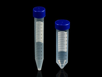 Пробирка центрифужная 15 мл, PPCO, коническая, винтовая крышка, 25220 х g, Китай