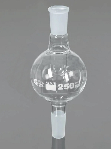 Ловушка для роторного испарителя, защита от переполнения, 250 мл, муфта 24/40, боросиликатное стекло