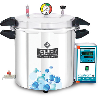 Автоклав вертикальный, 16 л, автоматический, температура 121 °С, 7407PAD, Equitron Medica