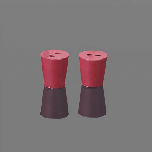 Пробка, резина, красная, шлиф 18/24, по DIN 12871, 100 шт./уп., Glassco