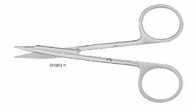 Ножницы хирургические 115 мм, лезвия 5 х 25 мм для тонкой резки, плоский тип, -B / B Str, 1 шт.