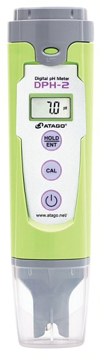 pH-метр, 0-14±0,1, портативный, термокомпенсация, с поверкой, DPH-2, Atago