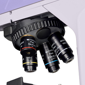 Микроскоп Magus Bio 270T, прямой, тринокуляр, СП, ТП, ФК, Пол, планахромат 4×, 10×, 40×, 100×МИ