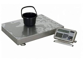 Весы производственные 60 кг/0,1 г, платформа 380×530 мм, внешняя калибровка, FS-60K0.1G-i02, с поверкой, Vibra