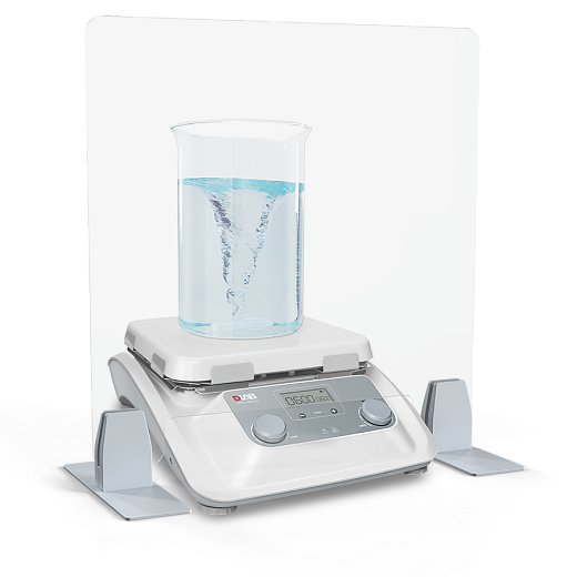 Мешалка магнитная, объём по воде 30 л, платформа 254×254 мм, нагрев до 500 °С, 100-1500 об/мин, датчик PT1000, штатив, MS10-H500-Pro package 2, DLab, Китай