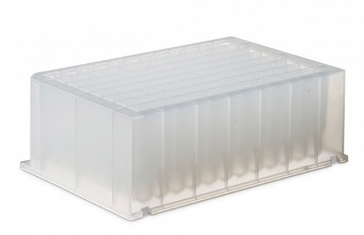 Планшет глубоколуночный, 96-луночный, deep well для станций выделения KingFisher Flex/Duo, объем лунки 1 мл, V-bottom, полипропилен, 50 шт./уп.