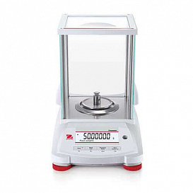Весы аналитические, 120 г/ 0,1 мг, внешняя калибровка, Pioneer New PX124/E, с поверкой, фронт